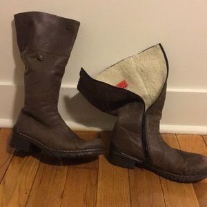 Rieker fur lined boots